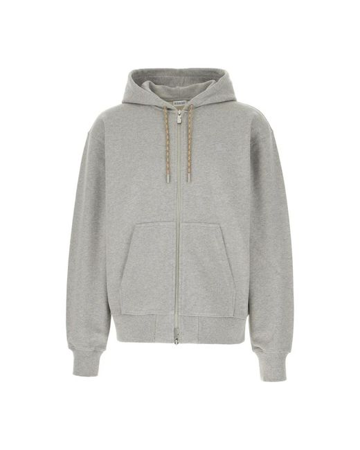 Burberry Gray Zip-Throughs for men