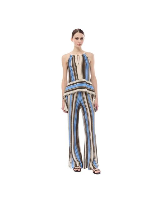 Nenette Blue Wide Trousers