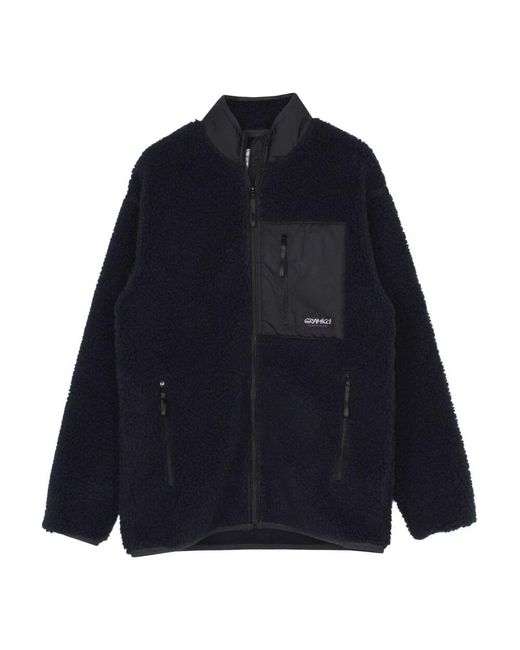 Gramicci Dunkelblaue Sherpa-Jacke Mit Reißverschluss in Blue für Herren