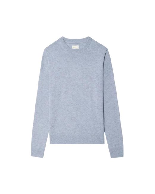 Zadig & Voltaire Round-Neck Knitwear in het Blue