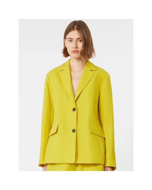 Max Mara Yellow Blazers