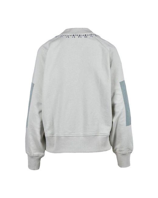 Felpa di cotone di Blauer in Gray