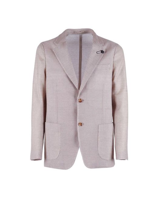 Lardini Liknit Jacket in het Purple voor heren