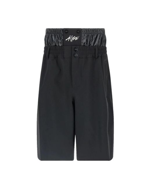 Moncler Black Bermudas for men