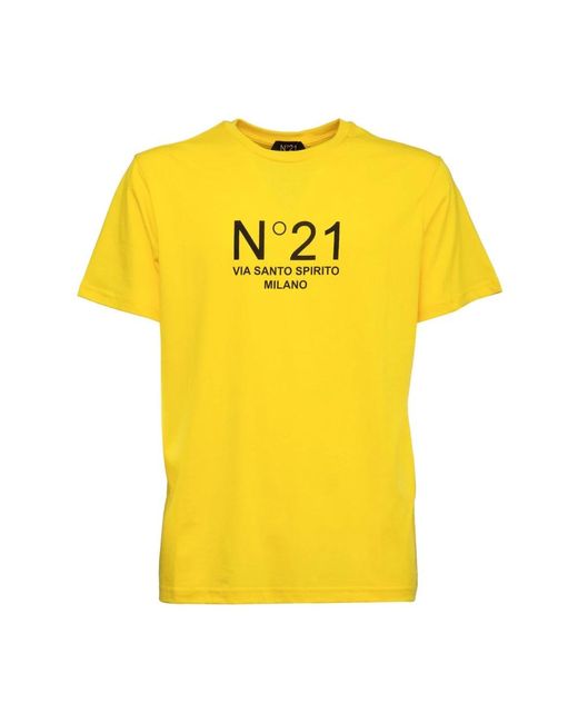 N°21 Yellow T-Shirts for men