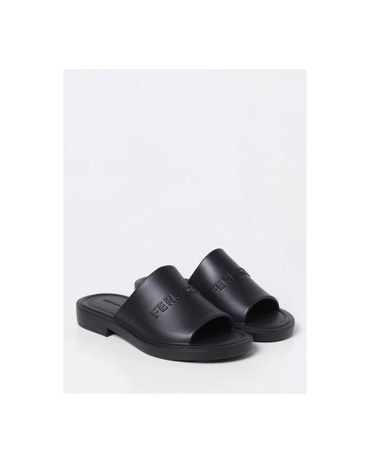 Ferragamo Blue Sliders