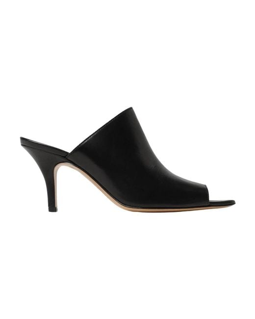 Heeled Mules di MM6 by Maison Martin Margiela in Black