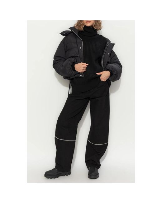 Moncler Truien & Vesten ,Zwart ,Wol Zwarte Coltrui in het Black
