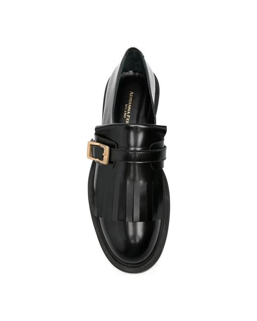 ADRIANNA FERETTI Black Loafers