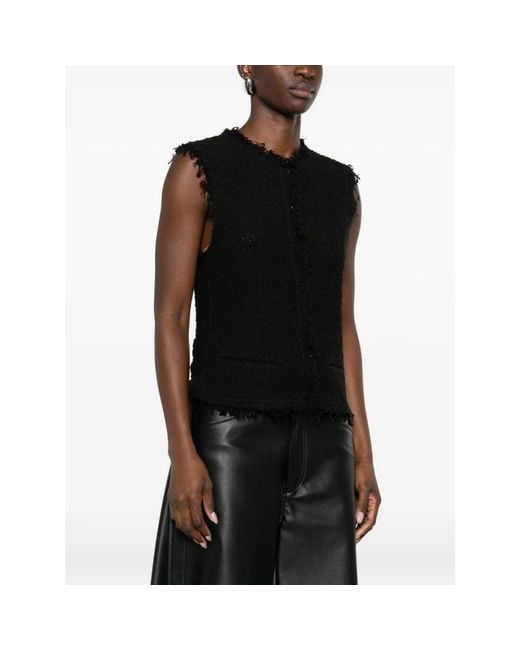 IRO Tops ,Zwart ,Katoen Shanny Sweater Vest in het Black