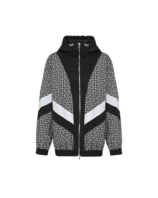 Balmain Black Zip-Throughs for men