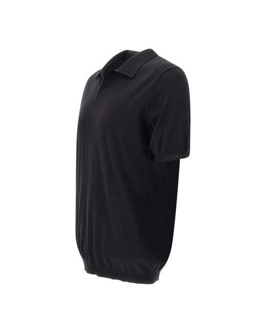 Kangra Black Polo Shirts for men