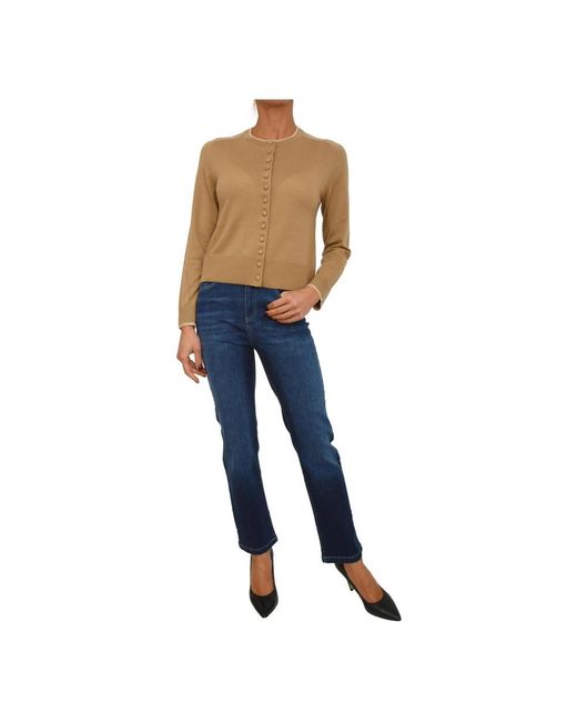 Nenette Cardigan Coreana Pura Lana in het Blue