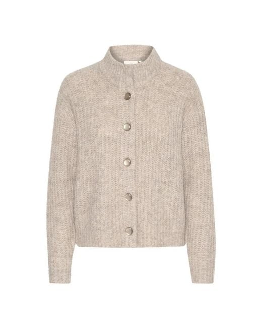 Cardigans Kaffe de color Natural