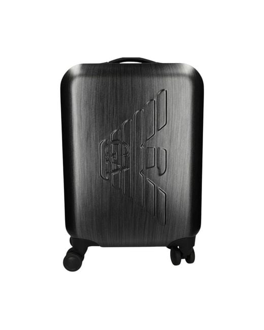 Emporio Armani Black Large Suitcases for men