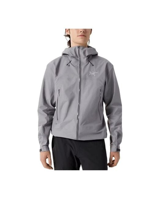 Arc'teryx Gray Rain Jackets for men