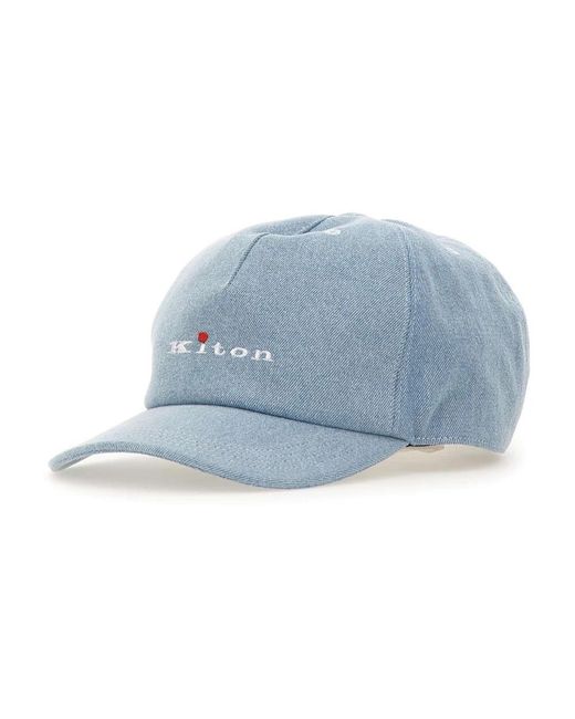 Kiton Blue Caps for men