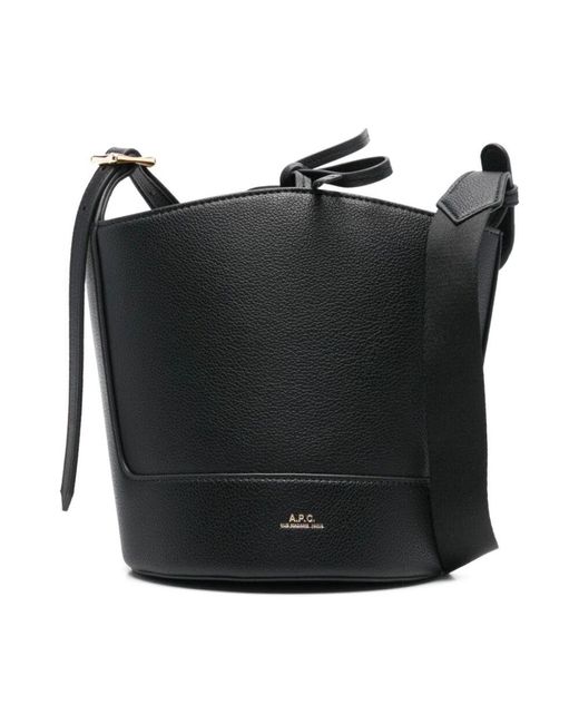 A.P.C. Black Bucket Bags