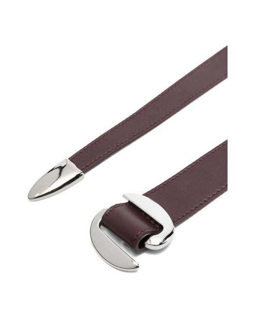 Orciani Brown Nappa Ledergürtel