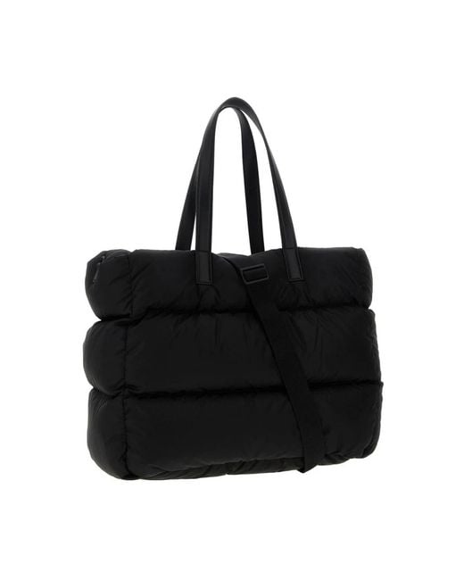 Moncler Schwarze Caradoc Gepolsterte Tote Tasche in Black für Herren