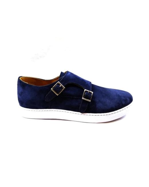 BERWICK  1707 Marineblaue Wildleder-Mokassins in Blue für Herren