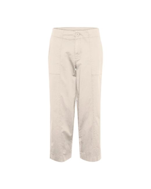 Part Two Natural Straight Trousers