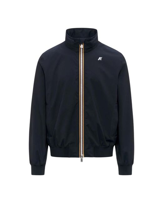 K-Way Blue Bomber Jackets for men
