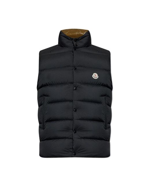 Moncler Black Vests for men