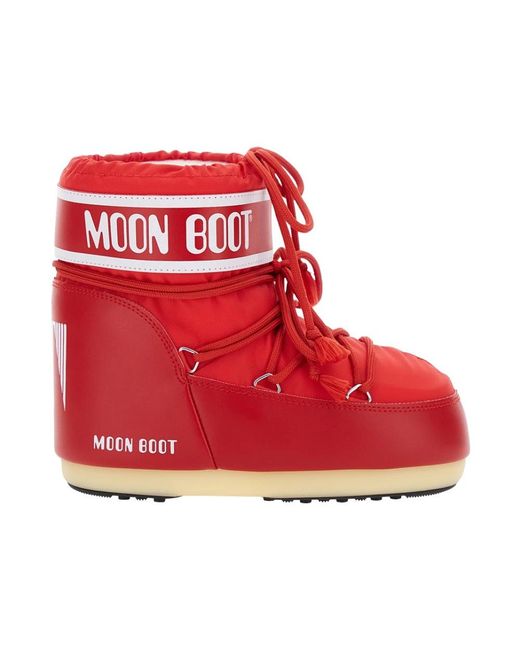 Moon Boot Red Winter Boots