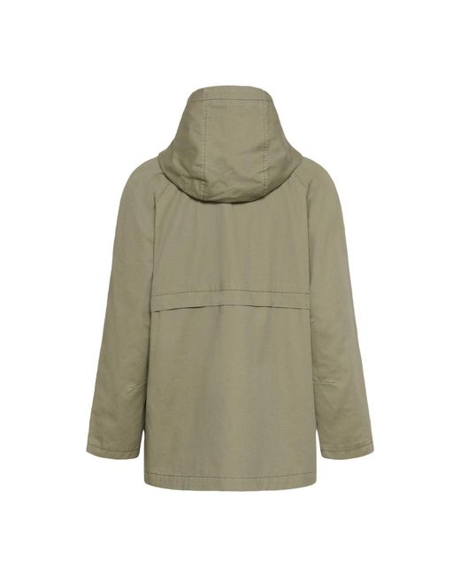 Cream Trek Jacket in het Green