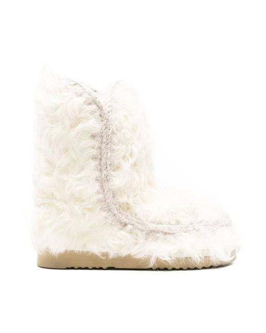 Mou White Winter Boots