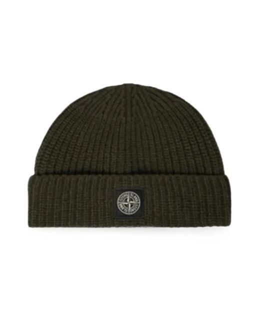 Stone Island Beanie Rws in Green für Herren