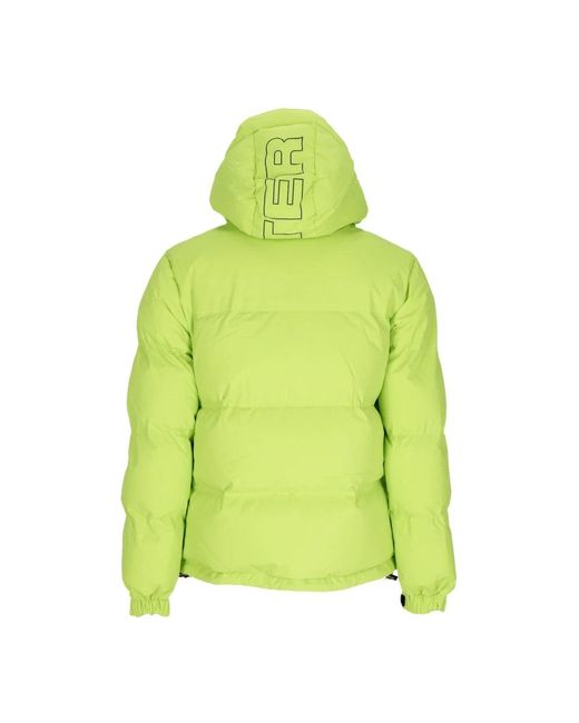 Iuter Jassen ,Groen ,Polyester Limo Puff Donsjack Hoge Kraag in het Green voor heren