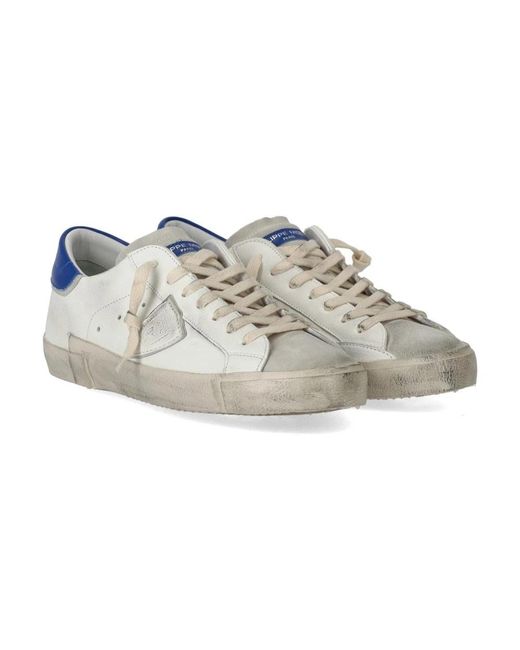Philippe Model Blue Sneakers for men
