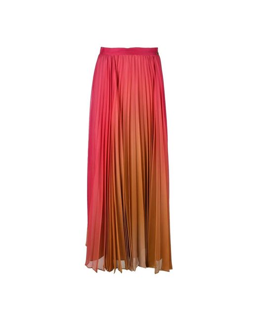 Twinset Orange Maxi Skirts