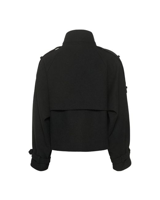 Gestuz Jassen ,Zwart ,Wol Avic Gz Jacket in het Black