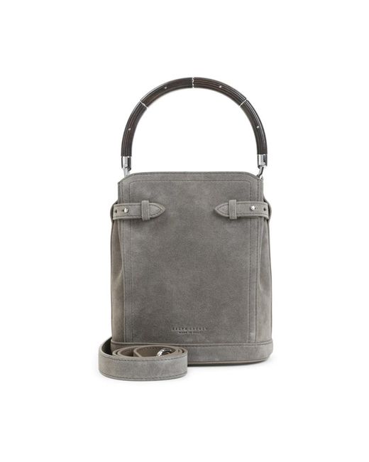 Ralph Lauren Gray Bucket Bags