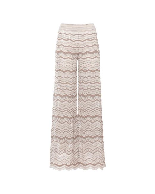 D.exterior Natural Wide Trousers