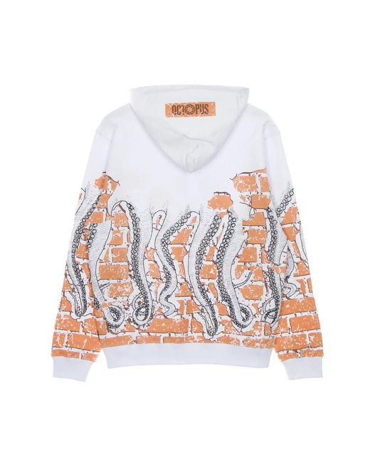 Octopus White Hoodies for men