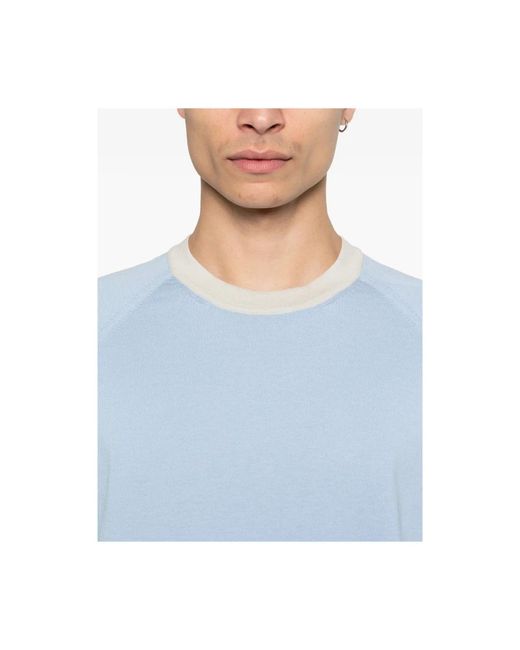 La Fileria Blue Round-Neck Knitwear for men