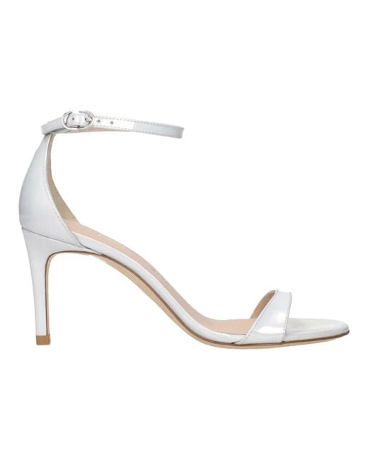 Stuart Weitzman White High Heel Sandals