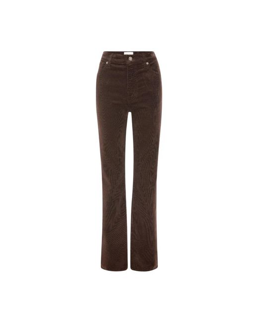 FRAME Brown Straight Trousers