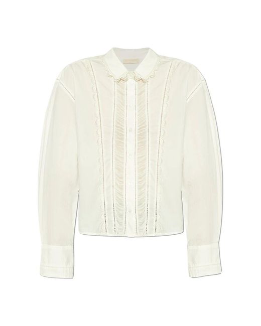 Ulla Johnson White Bluse samira