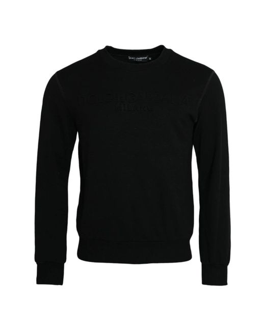 Dolce & Gabbana Black Sweatshirts for men