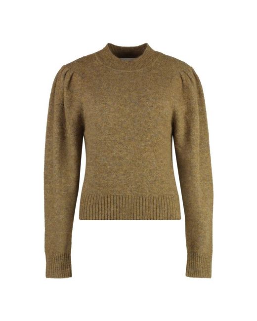 Isabel Marant Green Gemütlicher wollmischung crew-neck sweater isabel marant étoile