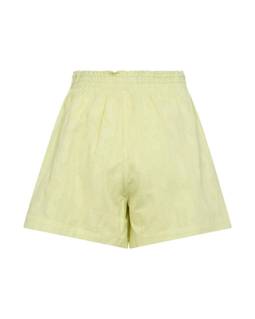 co'couture Korte Broeken ,Geel ,Katoen Lemone Stijlvolle Shorts Voor De Zomer in het Green