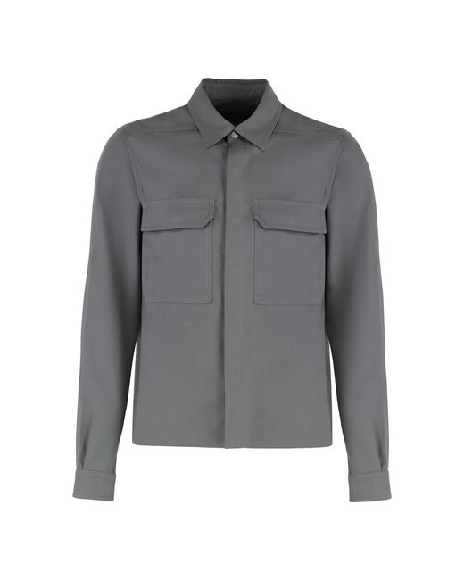 Rick Owens Gray Light Jackets for men