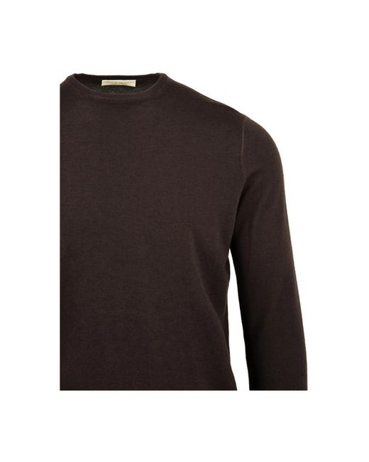 FILIPPO DE LAURENTIIS Black Round-Neck Knitwear for men