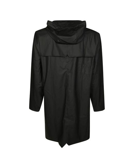 Single-Breasted Coats Rains de hombre de color Black
