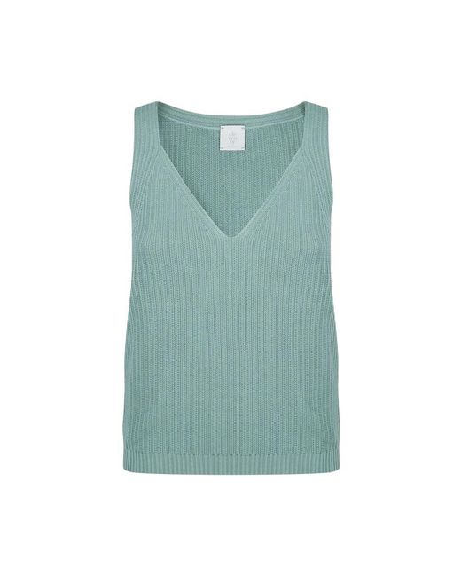 Eleventy Knitted Tops in het Green